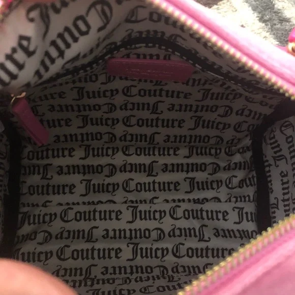 NWT Juicy Couture Obsession Satchel Juicy Pink Velour - Picture 8 of 8